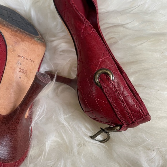 Vintage Dior Kitten Heels Red ❤️ - Picture 5 of 5